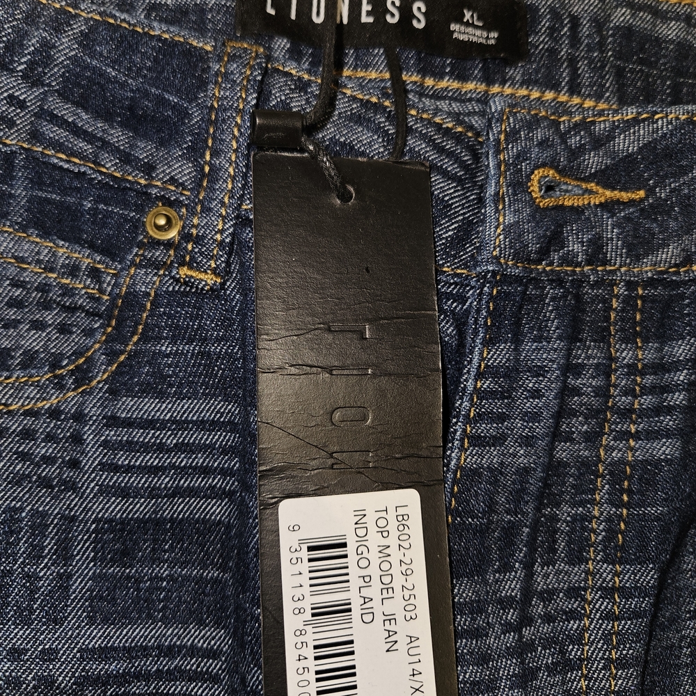 Lioness Navy Plaid Wide Leg Pants - Picture 8 of 10